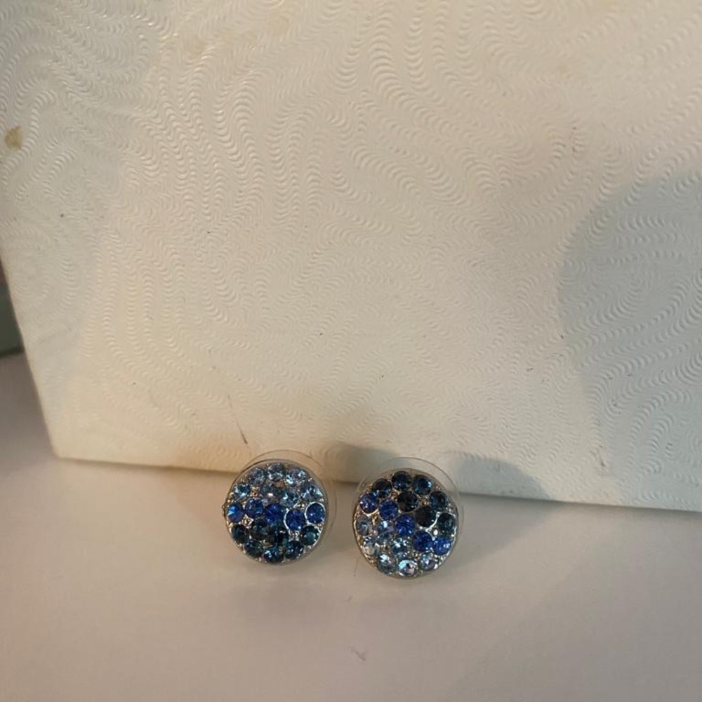 Handmade jewelry -ombré blue earrings